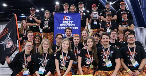 Rockwall HS Full Metal Jackets Dominate at FIRST Robotics Competition World Championship in Houston 